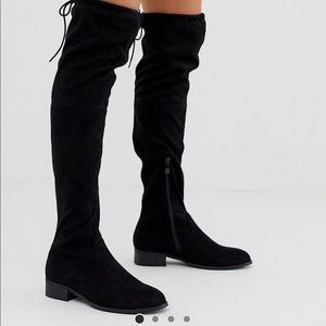Public Desire Back Tie Over the Knee Boots